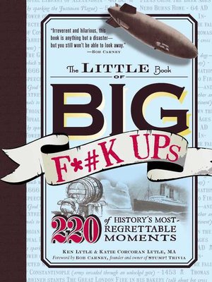 cover image of The Little Book of Big F*#k Ups